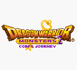 Dragon Warrior Monsters 2 Tara's Adventure title screen for GameBoy Color